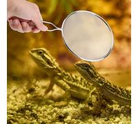 HEEPDD Nettoyeur de Tamis à Sable en Acier Inoxydable pour Animaux de Compagnie, Maille Haute densité pour Reptiles, Tortue, Lézard, Serpent