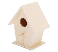 HEEPDD Nichoir à Oiseaux en Bois, Conception en Panneau Composite, Nid Suspendu à Faire Soi-même, pour Jardin Intérieur et Extérieur (Étage Unique n ° 3)
