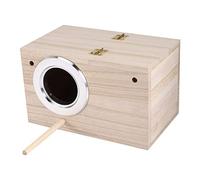 HEEPDD Nichoir d'élevage de Perroquets, Nichoir à Oiseaux en Bois pour Tourtereaux, Incubateur de Calopsittes avec Un Design Spacieux pour l'élevage et l'accouplement