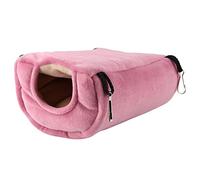 HEEPDD Nid d'oiseau Chaud d'hiver en Velours Cristal Doux Coupe-Vent pour Perruches Calopsittes Inséparables Confort par Temps Froid avec Installation Facile du Crochet, Deux Tailles 8 X 8 X et 12