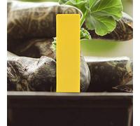 HEEPDD NOM de la Plante Tag, 100 PCS PLAST FLOWER PLANT NOM PAZE BALLEME MARCHE MARCHEUR ÉQUIPE PLANTER (YELLOW)