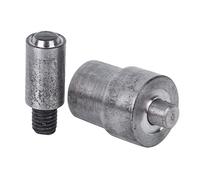 HEEPDD Oeillet de Presse à Main, Moule de Poinçon d'œillet en Métal, Outil d'Oeillet de 3 Mm pour la Fabrication de Bijoux, l'artisanat de Bricolage, les Vêtements et les Accessoires (8.0mm)