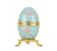 HEEPDD Oeuf Fabergé, Boîte à Bijoux Riche Émail Scintillants Stockage Cadeaux de Luxe pour Occasions Spéciales et Décoration Intérieure