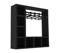 HEEPDD Oll Vêtements Armoire Nan pour Poupées de 18 Pouces Organisation de Maison de Poupée Nan (Black)