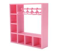 HEEPDD Oll Vêtements Armoire Nan pour Poupées de 18 Pouces Organisation de Maison de Poupée Nan (Rosâtre)