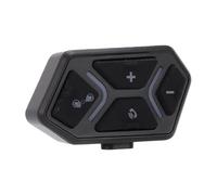 HEEPDD Oreillette Bluetooth pour Moto Interphone Bluetooth 5.4 avec Suppression du Bruit DSP Batterie de 20 Heures Portée de 500 Mètres pour Les Cyclistes Intégraux pour Les Déplacements