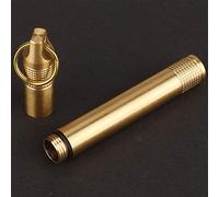 HEEPDD Organisateur de Capsules en Laiton, Porte-cure-dents à Cigarettes étanche, Compact 0,4 X 0,4 X 3,9 Pouces, Porte-clés pour les Amateurs de Plein Air en Camping ou en Voyage de Pêche, Rouille