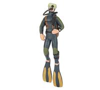 HEEPDD Ornement de Plongeur Flottant, Rehausseur de Scène sous-Marine Réaliste avec Un Design détaillé 5,1 X 1,6 Pouces pour Les Aquariums Domestiques et Cadeaux pour Les Passionnés, Crée des (Bleu