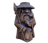 HEEPDD Ornements D'artisanat d'art de Statue de Viking de Résine D'odin pour la Décoration Extérieure de Jardin à la Maison (Audding - Arme d'épaule)