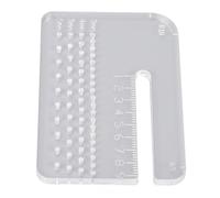 HEEPDD Outil de Ciseau à Laçage en Cuir, Plaque de Perforation en Cuir, Parfait pour l'artisanat et l'aide à la Couture Outil de Ciseau à Laçage en, Maroquinerie Acrylique Nan de 4 Mm