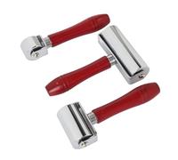 HEEPDD Outil de Couture 3 Pcs, Rouleau de Presse en Cuir pour Leathercraft Nan