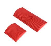 HEEPDD Outil de Peinture à Effet de Grain en Caoutchouc, 2pcs / Ensemble Outil de Grainage en Caoutchouc Effet de Grain dentelé de Peinture pour le Mur de Bricolage, de à de Pinceau à, de