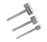 HEEPDD Outil de Poinçonnage d'espacement 3 Pièces, Ensemble de Poinçons Ronds en Acier pour l'artisanat du Cuir, Parfait pour les Projets de Bricolage sur les Portefeuilles et les Ceintures