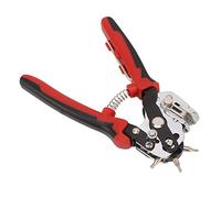 HEEPDD Outils en Cuir Perforateur Outil de Perforation Manuel avec 6 Têtes Métalliques Interchangeables Réglage Rotatif à 360 ° pour le Cuir Tissu de Fer Fin Carte de Papier en Plastique Ceinture de