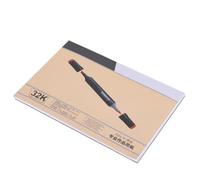HEEPDD Pad le Marqueur, Papier Neutre Super Blanc pour les Marqueurs Basés sur L'alcool, Carnet de Croquis Lisse avec Feuilles, Idéal pour les Concepts (32k)