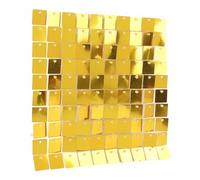 HEEPDD Panneau de Fond à Paillettes, Toile de Fond à Paillettes Réutilisable pour Mariages, Anniversaires et événements, Kit de 30x30cm de 8 Pièces d'ornement (Gold)