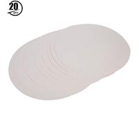 HEEPDD Papier de Croquis de Dessin, 20 PCS PEINTURATION ROUND PAPE KRAFT PEINTURE À MAIS MAIN MAINE (Carte blanche ronde 33cm)