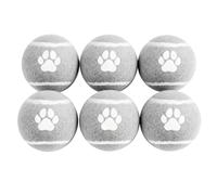 HEEPDD Paquet de 6 Balles Rebondissantes Solides pour Chiens, Jouets à Rapporter en Caoutchouc pour Le Nettoyage des Dents des Mâcheurs Agressifs, Chiens de Taille Moyenne et Grande (Pattes de Chien