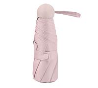 HEEPDD Parapluie à Capsule, Mini Parapluie de Poche Résistant aux, Léger et Portable à 5 Sections pour les Activités de Plein Air, Fournitures de Séchage (PINK)