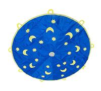 HEEPDD Parapluie Arc-en-Ciel pour Enfants, Parachute Facile à Utiliser, Jeu en Plein Air, Tissu en Polyester de 1.8M pour Garçons et Filles