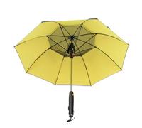 HEEPDD Parasols Pliants Umbrella de Refroidissement avec Ventilateur, Vapeur de Brume 3 en 1 Parapluie Portable des Côtes Multifonction 8 pour les Voyages d'été Offrant un Ombrage de (jaune noir)