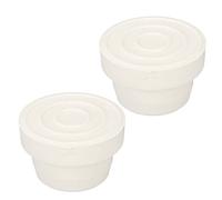 HEEPDD Pare-Chocs d'échelle de Piscine 2 Pièces, Accessoire de Bouchon d'échelle de Piscine en Caoutchouc pour Piscines, Convient aux échelles Standard, Idéal pour Une Utilisation en Extérieur