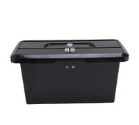 HEEPDD Partement de Rangement de Bateaux Marins, Boîte à Imperméable ABS avec Porte-Tasse à Double Tasse, Stockage sécurisé pour les Bateaux de Pêche et les Yachts (BLACK)