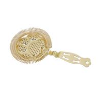 HEEPDD Passoire à Cocktail en Acier Inoxydable, Outil de Bar à Mailles Fines pour Barmen et Usage Domestique, Filtre les Solides de Glace en Douceur, Poids de 3,3 Oz, l'Acier 304 Améliore (GOLD)