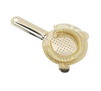 HEEPDD Passoire Hawthorne, Outil de Barre de Passoire pour les et les Restaurants à Domicile, Parfait pour Filtrer la Glace et les Fruits Hawthorne, Cuisine Nan Cocktail en Acier Inoxydable (GOLD)