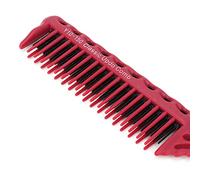 HEEPDD Peigne Taquin à 3 Rangées, Brosse à Cheveux Légère en ABS pour Femmes, Outil de Coiffure Facile pour un Usage en Salon et à la Maison (rouge)