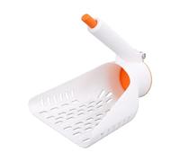 HEEPDD Pelle à Litière pour Chat, Trous de 6 Mm, Tamisage Rapide, Bouton-Pression, Stockage Temporaire, Litière Mixte Tofu Bentonite, Compatible pour Le Nettoyage de la (White)