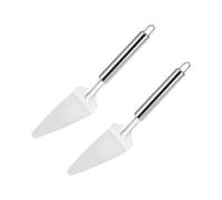 HEEPDD Pelle à Pizza en Acier Inoxydable, 2pcs Premium Triangulaire Triangulaire Transette à Pizza Lisse Aigu pour Faire du Pain à à la à Gâteau