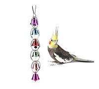 HEEPDD Perroquet Suspendu Jouet Cloches coloré à mâcher Suspendu balançoire balançoire Jouet Oiseau de Compagnie Oiseaux à croquer