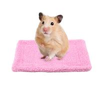 HEEPDD Petit Cochon d'Inde Hamster Lit, Maison Rectangulaire Peluche Chaud Tapis Sommeil Pad Coussin pour Souris Rats Chinchillas Lapin Hérisson Écureuil Cochon Néerla