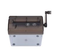 HEEPDD Petit Destructeur de Papier Portable, Mini Destructeur de Papier Manuel, Opération Simple, Déchiqueteuse à Manivelle pour Bureau, Maison, Petit de Portable, A6 Compact (Grey)