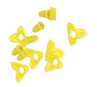 HEEPDD Pièces de Rechange pour Mangeoire à Oiseaux, Fleur de Mangeoire à Oiseaux en Plastique, Accessoires de Jardin Lumineux Faciles Installer pour Attirer Les 30 Ensembles (Yellow)