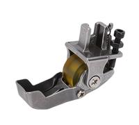 HEEPDD Pied-de-biche à Roue pour Machines à Coudre Plates, Pied-de-biche à Rouleau en Acier Inoxydable pour Quilting, Doudounes et Tissus épais, Conception à Friction Réduite pour Une