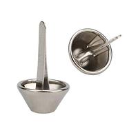 HEEPDD Pieds de Sac en Métal, 100 Pièces, Rivets Plats en Forme de Champignon, Artisanat du Cuir, Bricolage, Goujons 12x20mm pour Sacs à Main et Sacs à Main