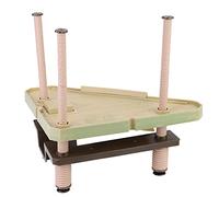 HEEPDD Pier Plate-Forme Flottante pour Se Prélasser, Matériau ABS, Parfaite pour Les Tortues et Les Reptiles avec échelle de Rampe, Taille 12,4 X 11,4 X 9,1 12,2 Pouces, Idéale pour Les Aquariums