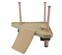 HEEPDD Pier Plate-Forme Flottante pour Se Prélasser, Matériau, échelle de Rampe pour Tortue et Triton, Parfaite pour la Décoration d'aquarium et l' des Reptiles, Taille 12,4 X 11,4 X 9,1 12,2 Pouces