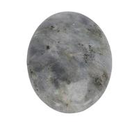 HEEPDD Pierre de Palmier en Cristal, Cristal Ovale Poli de 7,5 Cm pour la Méditation et le Yoga avec Finition Lisse et Toucher Confortable (Pierre scintillante)