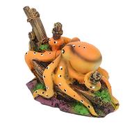 HEEPDD Pieuvre en résine d'aquarium en résine, Pieuvre en résine d'aquarium d'ornement de Paysage, réservoir de Poissons d'aquarium de Maison de Jardin