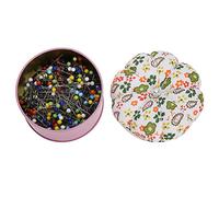 HEEPDD Pin en Verre de 500pcs, Broches de Couture Broches de Tête de Verre à Pointe à Pointe de Bouchette à Bouchette en