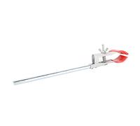 HEEPDD Pince à Bécher Universelle, Support de Flacon Réglable en Acier Inoxydable Durable, 10 Pouces pour Tubes à Essai de Laboratoire et Fournitures Scolaires de Cours de Chimie (rouge)