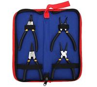 HEEPDD Pince à Circlips avec Mâchoire Courbée Droite à Ressort pour le Retrait des Anneaux de Retenue Utilisation Automobile et Machines Ensemble de 4 Pinces à Circlips en Acier Robuste Maroquinerie