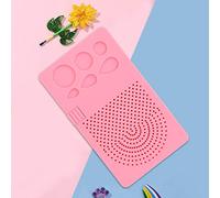 HEEPDD Planche de Quilling avec 20 Broches, Matériau ABS, Outil de Quilling Facile à Utiliser pour les Projets Artistiques Créatifs de Bricolage (PINK)