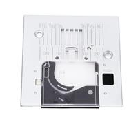 HEEPDD Plaque à Aiguille à Point incurvé, Acier au Carbone Q235, Couvercle Transparent, visibilité Améliorée, Compatible avec les Machines à Coudre Passport 2.0 et 3.0