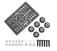 HEEPDD Plaque de Gantere Sliding Build Build Panneau Poulie Poulied Set, adapté pour OpenNBuilds V Type NEMA ACTUATEURS LINÉARS 20 80MM, ACCESSOIRES IMPRIMANTE 3D
