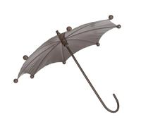 HEEPDD Plateau de Mangeoire à Oiseaux en Forme de Parapluie, Auge Suspendue en Fer Rustique Attire les Oiseaux Sauvages, Taille Compacte de 6,9 x 5,3 Pouces pour le Jardin, la Terrasse, la Cour, les