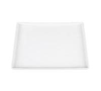 HEEPDD Plateau de Service, Plateaux Rectangle Plateau de Service Plastic Plastic Réutilisable Platteau de pour Snack Fruit Party Food Display Thé Ensemble de, 15.0x10.4 Pouce (WHITE)